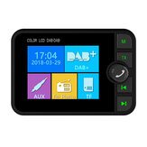 Receptor digital DAB para automóvil con pantalla a color de 2,4 pulgadas, kit manos libres Bluetooth para automóvil y reproducción de música mediante USB