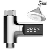 LW-101 LED Display Home Wasserduschthermometer Durchfluss Selbsterzeugender Strom Wassertemperaturmesser Monitor Energie Smart Meter für die Babypflege