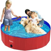 120*30см ПВХ пластиковый бассейн для животных, складной ванночка для собак, переносная баня для купания на открытом воздухе, чистящие принадлежности для кошек и собак