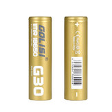 2PCS GOLISI G30 IMR18650 Batería recargable de alta capacidad de 3000 mAh 25A, de drenaje alto, 18650.