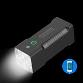 XANES® BT60 P50 8000lm Torcia 6 Modalità USB Ricaricabile Lavoro lampada con 10400mAh Funzione Power Bank per cellulare