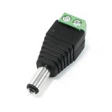 Connecteur mâle 5,5 * 2,1 mm pour adaptateur prise mâle pour éclairage à bande LED 5050 3528 5630 CCTV 5PCS