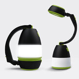 Multifunktionel LED USB-genopladelig campinglygte/lanterne til udendørs vandring hjemme 3-i-1 lommelygte bordlampe powerbank