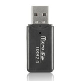 Mini USB portátil 2.0 Leitor de cartão 480Mbps TF para computador portátil PC