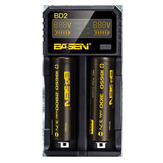 Basen BD2 LCD kijelző USB-port Intelligens lítium-akkumulátor töltő IMR / lítium-akkumulátorhoz 18650 21700