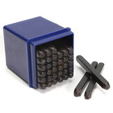 Kit de Carimbo e Punção de Aço com 36 peças, para carimbar letras e números de 3mm
