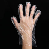 100 stks Veiligheidshandschoenen Wegwerp Handschoenen Thuis Keuken Eetkamer Transparant