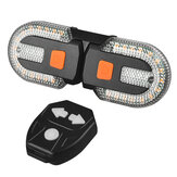 raadloos fietsknipperlicht met afstandsbediening, USB-oplaadbaar fietsvoor- en achterlicht LED fietswaarschuwingslampje