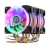 4 broches Trois ventilateurs 4-Heatpipes Colorful rétro-éclairé CPU refroidissement ventilateur radiateur pour Intel AMD 