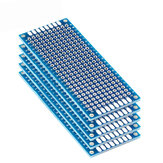 10 Stück elektronische Leiterplatte 3x7cm DIY Universal gedruckte Schaltungsplatte 3*7cm Doppelseitiges Prototyping PCB für Arduino Kupferplatte