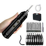 3.6V Mini Electric Screwdriver Set Smart Cordless Electrical Screwdrivers USB Rechargeable Handle with 10/33/45 Bit Set Drill