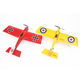 Challenger Wooden 900mm Wingspan RC Airplane Fixed Wing KIT/PNP Yellow/Red