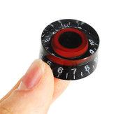 Black Red Electronic Guitar Speed Dial Knobs Control Knobs For LP LES PAUL Guitar