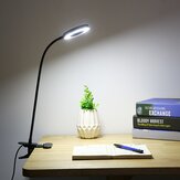 مصباح مكتبي يعمل بتقنية LED قابلة للتعتيم بقوة 7 واط مع مشبك تثبيت على الطاولة الهادئة للعين