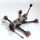 Kit de quadro de fibra de carbono de 170 mm e 4 polegadas com placa inferior de 3 mm de espessura para drone de corrida RC FPV com suporte CADDX VISTA