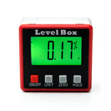 Piros precíziós digitális szögmérő dőlésmérő szintdoboz digitális szögkereső kúpos doboz mágnes talppal