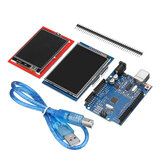 Geekcreit® UNO R3 Ulepszona wersja + ekran dotykowy LCD 2,8TFT + zestaw modułu wyświetlacza z ekranem dotykowym 2,4TFT Geekcreit dla Arduino - produkty współpracujące z oficjalnymi płytami Arduino