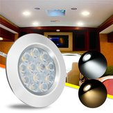 Luz de gabinete LED de 12V 3W y 12 focos para interior de transporte de furgoneta, embarcación, automóvil y RV