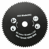 85mm 72 Teeth HSS Circular Sägeblatt Rotary Cutting Disc Wheel For Rotary Tool