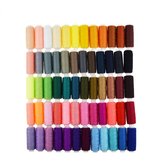250 Yard Spools 60 Colors Polyester Sewing Thread Reel Machine Hand Cord Tools Set