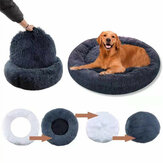 Cama confortável para animais de estimação Cuddler Donut, canil redondo para cães, cama acolchoada ultra macia e lavável para cães e gatos, sofá quente de inverno