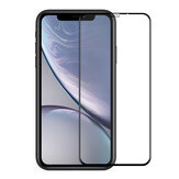 Protetor de tela Enkay 6D com bordas curvas para iPhone XR, cobertura completa da tela, película de vidro temperado