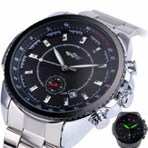 227 Business Style Men Relógio de pulso Calendário Sub-discagem automática Mecânico Relógio