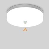 AC 85-265V 36W 24W 18W LED lampa panelowa z czujnikiem PIR sufitowa do oświetlenia kuchni, sypialni, korytarza