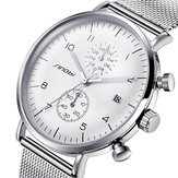 SINOBI 9710 Luminous Display Stainless Steel Quartz Watches