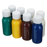 Kit DIY di attrezzi per diluire l'olio di tintura per cuoio da 60 ml, pigmento liquido per miscelare i colori fai-da-te