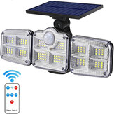122 LED Szolárlámpa sétányvilágítás 3 üzemmód Mozgásérzékelő Kültéri utcai lámpa Állítható