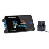 KEWEISI АС 50~300V 20A/100A Цифровой счетчик электроэнергии Вольтметр Амперметр с измерением тока, напряжения и температуры с помощью трансформатора тока