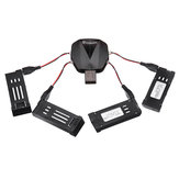 Eachine 4-in-1 USB Charger with 4Pcs 3.7V 500MAH Lipo Battery Charging Cable for E58 E010 X5C H107L
