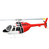 Hélicoptère RC Bell 206 Class 450 6CH Brushless Motor GPS avec maintien de l'altitude en point fixe et échelle PNP