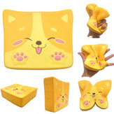 Kiibru Puppy Toast Squishy 14 * 11.5 * 4CM con licenza Lento aumento Soft giocattolo gigante con imballaggio