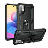 Bakeey for POCO M3 Pro 5G NFC Global Version/ Xiaomi Redmi Note 10 5G Case Armor Bumpers Shockproof Magnetic with 360 Rotation Finger Ring Holder Stand PC Protective Case Non-Original