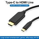 Kabel Bakeey USB-C 3.1 do HDMI 4K 60 Hz USB Type C do HDMI Computer Monitor Line