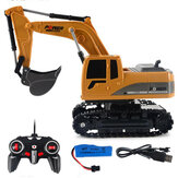1027 2.4G 6 Channel 1/24 RC Excavator Toy Engineering Car Alloy And plastic RTR For Kids With Light