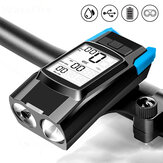 BIKIGHT 3-w-1 prędkościomierz rowerowy bezprzewodowy akumulator USB podwójny T6 LED światło rowerowe komputer rowerowy z klaksonem