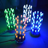 LED Henger alakú kocka8x4 világító kocka elektronikai DIY egyszerű készlet kezdőknek