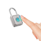 BlitzWolf® BW-FL1 Smart Fingerprint Hangslot Waterdicht Keyless Anti-diefstal Veiligheidsslot USB Opladen Voor Locker / Gym / Reisbagage / Pakket / Huisdeur / Hek