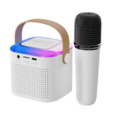Y1 bluetooth 5.3 Speaker Portable Speaker with Microphone Stereo Sound RGB Light 1200mAh Battery Outdoors Wireless Speaker