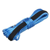 15m 5500LBs Winch Rope String Line Cable With Sheath Synthetic Towing Rope Car Wash Maintenance String For ATV UTV Off-Road Motorcycle