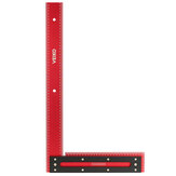 VEIKO 600mm Aluminum Alloy Carpenter Square Framing Square Right Angle Ruler for Woodworking Square Setting Marking