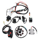 Conjunto completo de cabo de chicote de fiação elétrica para CDI Estator do motor para ATV QUAD 150/200/250CC