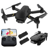 FLYHAL E69 WIFI FPV con videocamera grandangolare HD 1080P, modalità di alta tenuta, drone pieghevole Quadcopter RTF