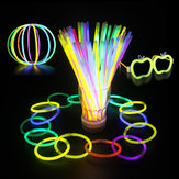 100pcs Çok Renkli Ritium Glow Sticks Koyu Parti Işıkları Bileklikler Glow Sticks Düğün Süsleri