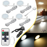 4pcs 12V LED Recessed Down Cabinet Light RV Ceiling Roof Camper Trailer Boat Lamp