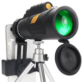 Conjunto de telescópio Moge 12x50 poderoso com ocular de 20 mm, filme FMC HD profissional monoculares com tripé e suporte para telefone.