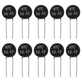 Geekcreit® 10PCS NTC In-Line Thermistors 5D-20 Negative Temperature Coefficient for Electronic Circuits with Capacitor Heaters And Motor Start